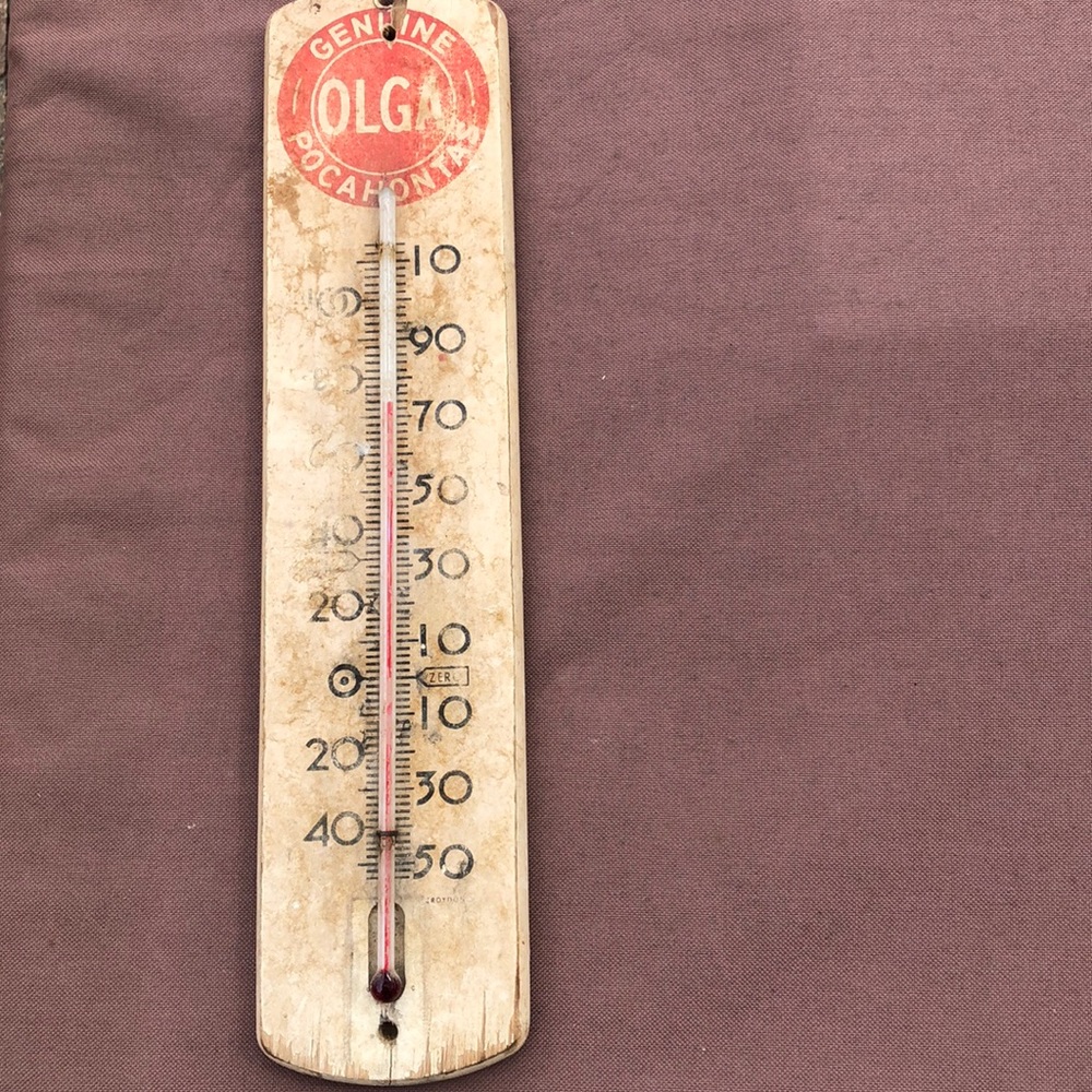 Antique Vintage Wooden thermometer
